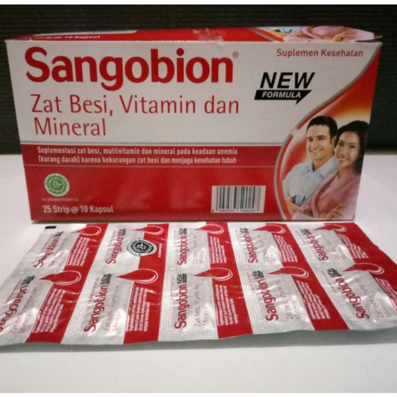 Sangobion  1 strip isi 10 kapsul