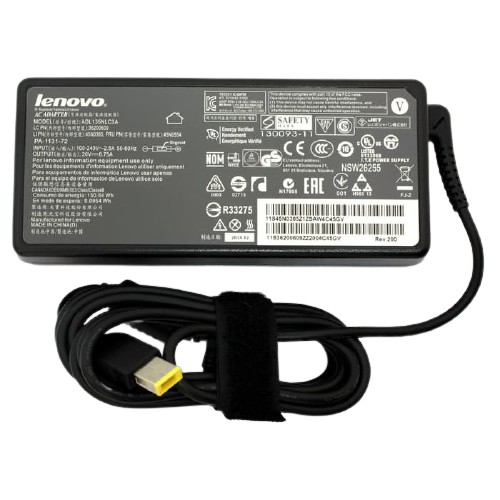 Lenovo Laptop AC Power Adapter 90W 20V 4.5A square Charger