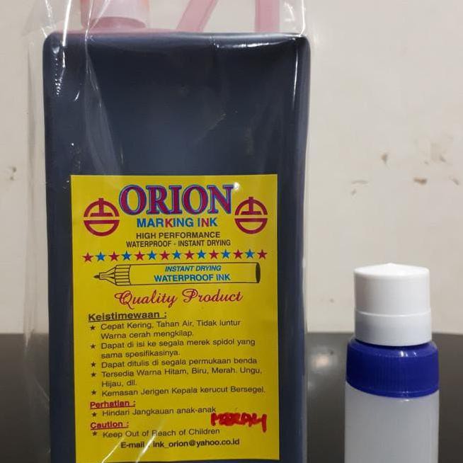 

Mudah Best Seller | Original | Tinta Spidol Permanen Orion/ Tinta Karung / Limited