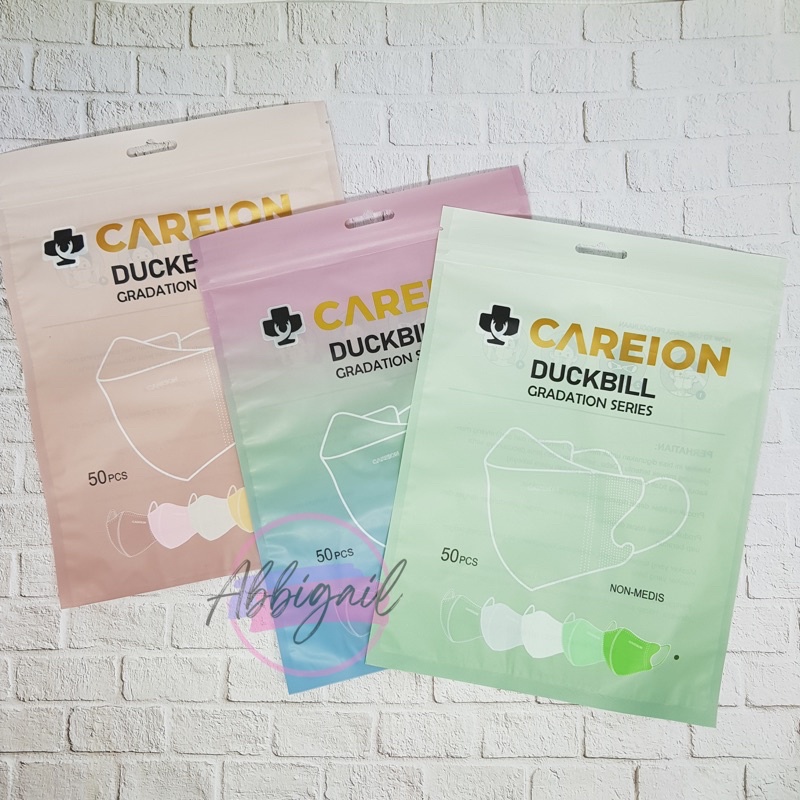 𝘈𝘉𝘎✰ Masker Duckbill Careion isi 50 pcs Mix Warna / Duckbill Full Colour Warna Warni / MASKER CAREION DUCK BILL EMBOS FULL COLOUR SERIES ISI 50PC / MASKER DUCK BILL CAREION FACE MASK 3PLY EMBOS 1128