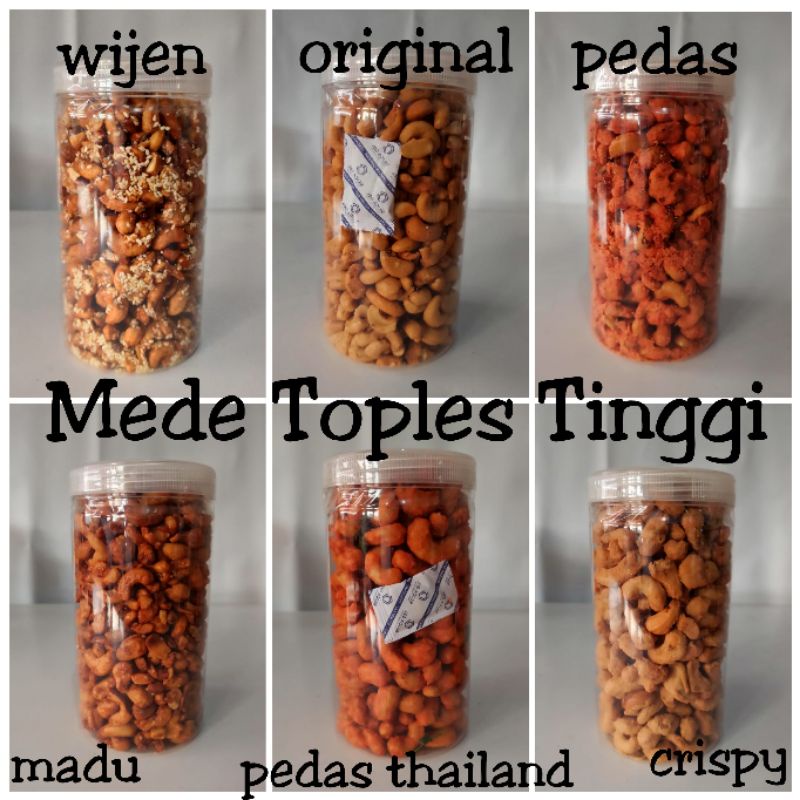 kacang mete panggang / kacang mede aneka rasa kemasan toples