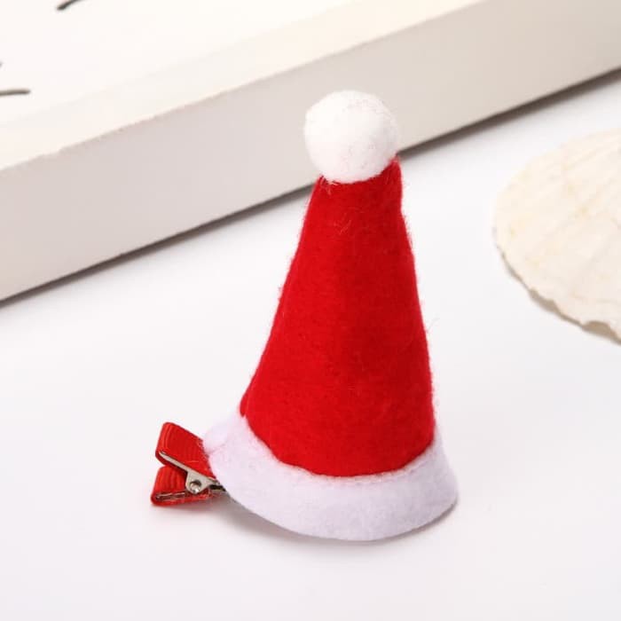 XCTM topi natal mini jepit jepitan rambut hairclip christmas