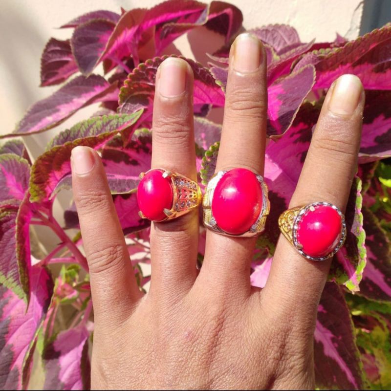 cincin batu akik marjan