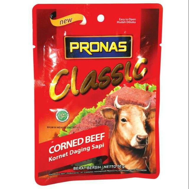 

Pronas Kornet Daging Sapi Sachet 50 Gram