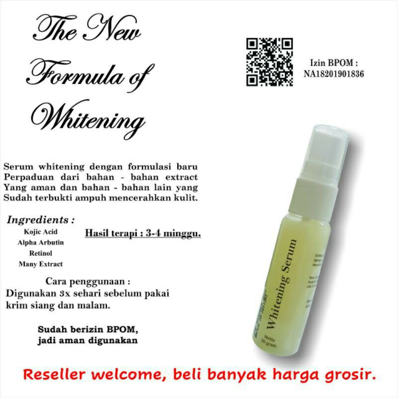 Serum Whitening Paten Bpom umg