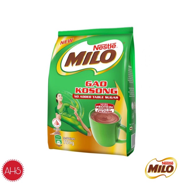 

Nestle Milo Gao Kosong Refill pack 750g