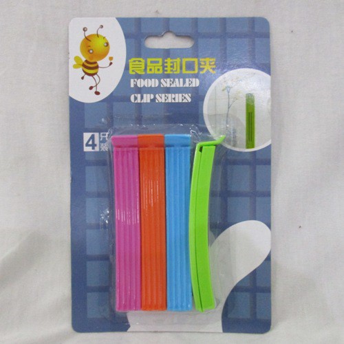 Alat Penjepit Kantong Plastik Kantong Makanan Food Sealed Clip Series ISi 4pcs