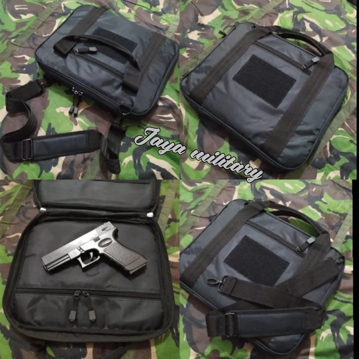 Tas Pistol Range Bag AA IPSC  Tas Airsoft Hand Gun Bag Airsoft  Holster Tas Pistol Selempang Tas Airsoftgun REAL PICTURE