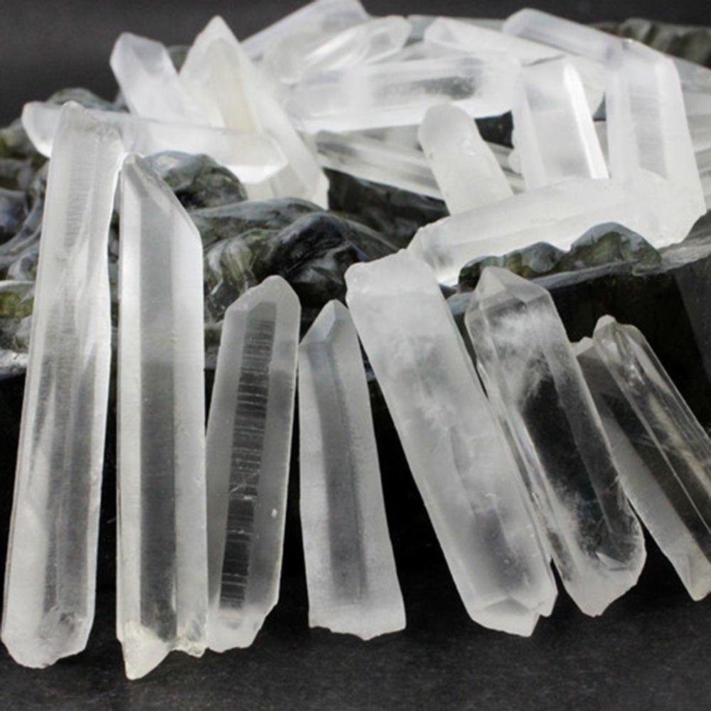 Batu Mentah Agustina 100g Mineral Dekorasi Home Decor Wand Healing Quartz Terminasi Bening