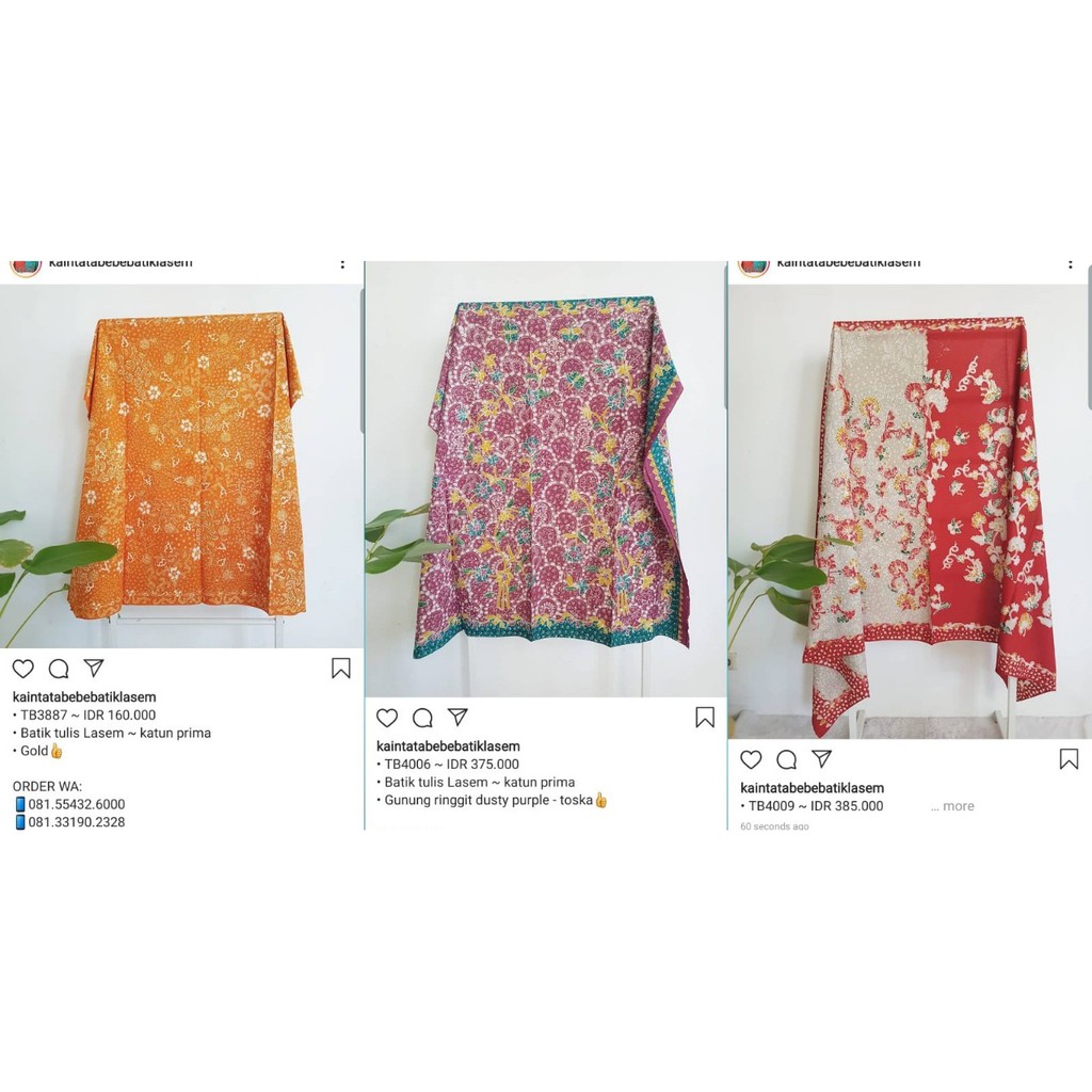 Kain Batik  Tulis  Lasem Pesanan Dewi  S 300620 Shopee 