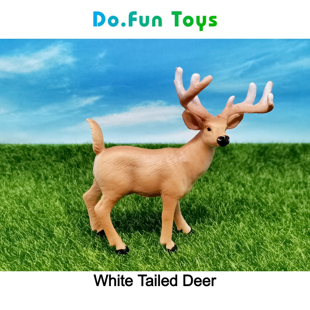 Animal Figurine | WHITE TAILED DEER / Mainan Miniatur Rusa Ekor Putih