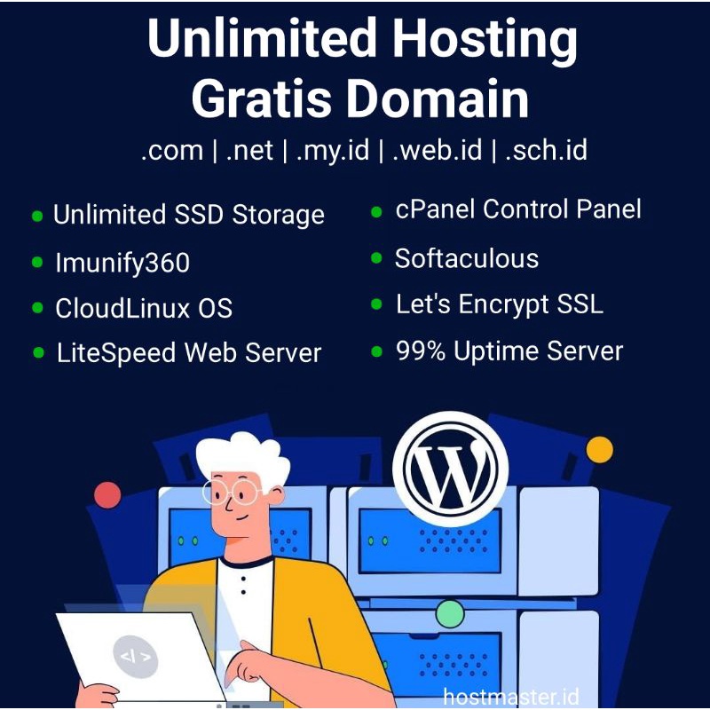 Paket Unlimited Hosting Dan Gratis Domain Untuk 1 Tahun