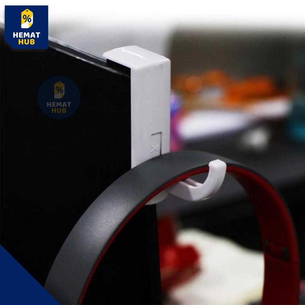 Headset Holder Gantungan Headphone PC Monitor Universal Stand Earphone Gaming Serbaguna HematHub