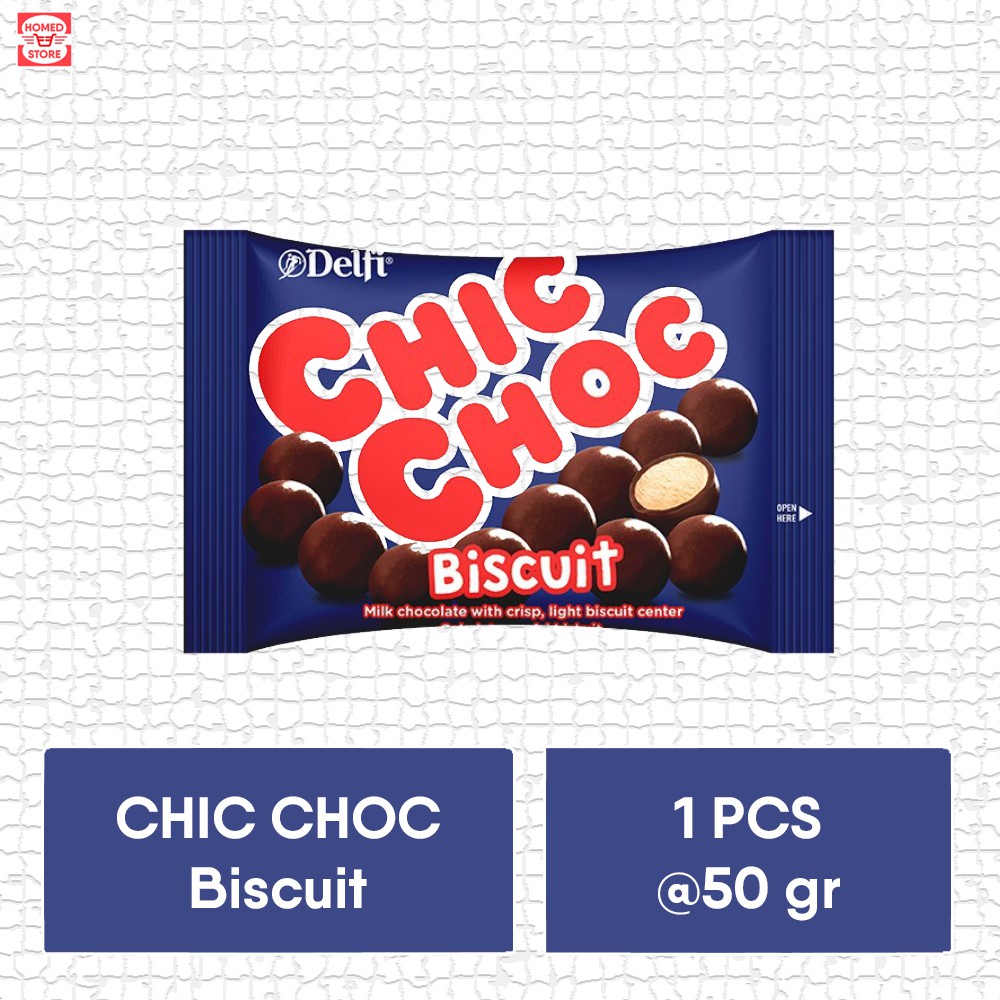 

Delfi Chocolate Biscuit Chic Choc 1 Pcs 50 gr