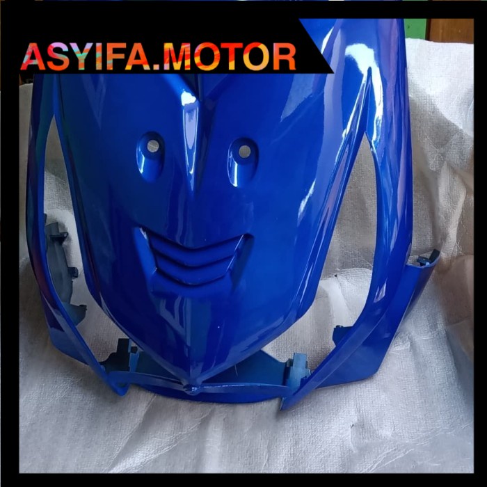 tameng depan Beat karbu biru tua