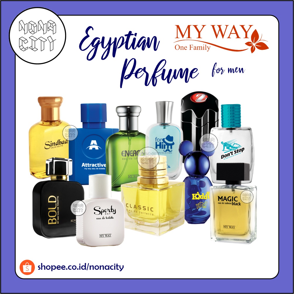 Parfum Mesir MY WAY Perfume EDT & EDP for Men | Minyak Wangi Parfum Pria Import Murah / Magic Bold C