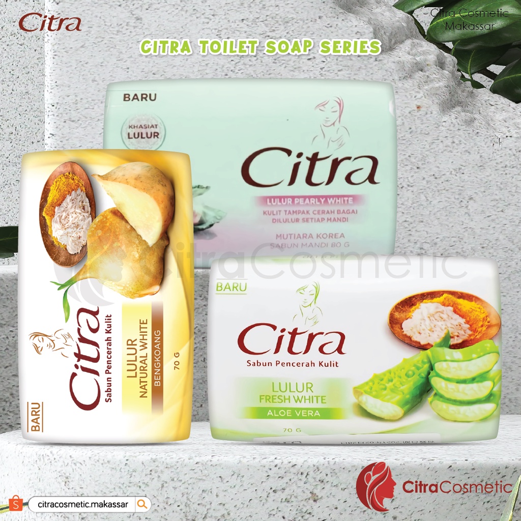 Citra Toilet Soap Series 70G Bengkoang | Aloevera | Pearly