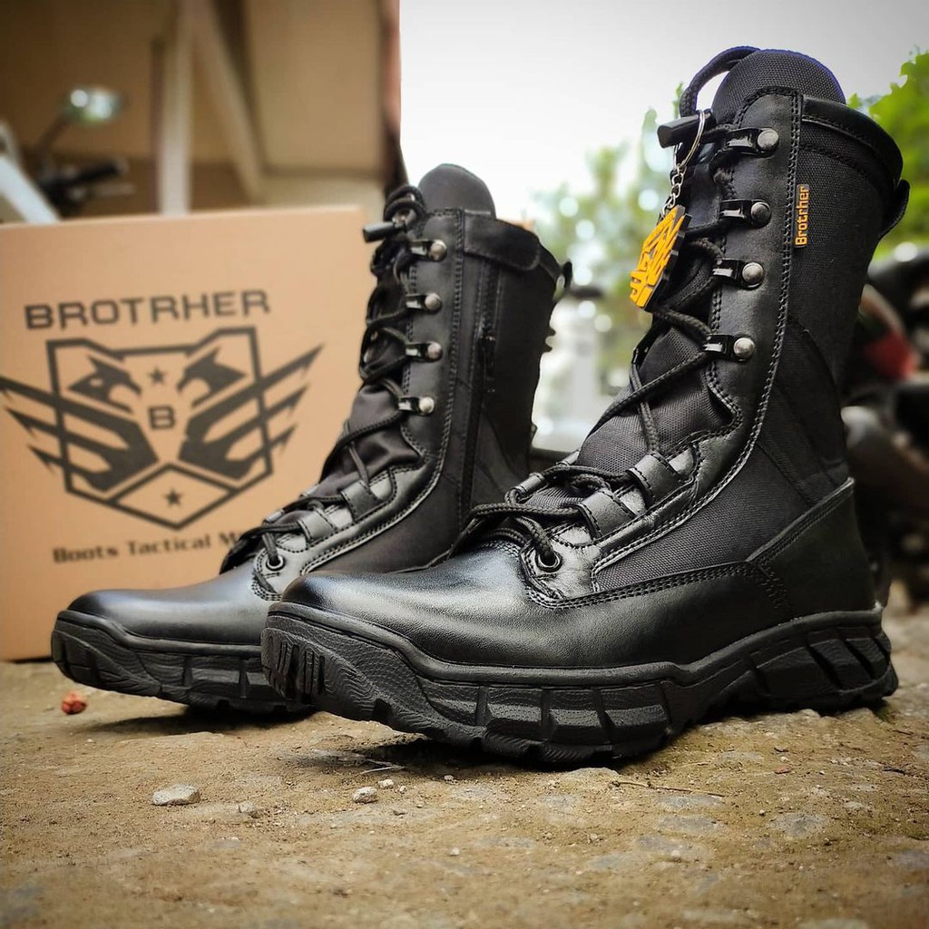 SEPATU PDL BROTRHER GEN6 KULIT ASLI SEPATU PDL TNI POLRI SECURITY SATPAM SEPATU BOOTS PRIA WANITA