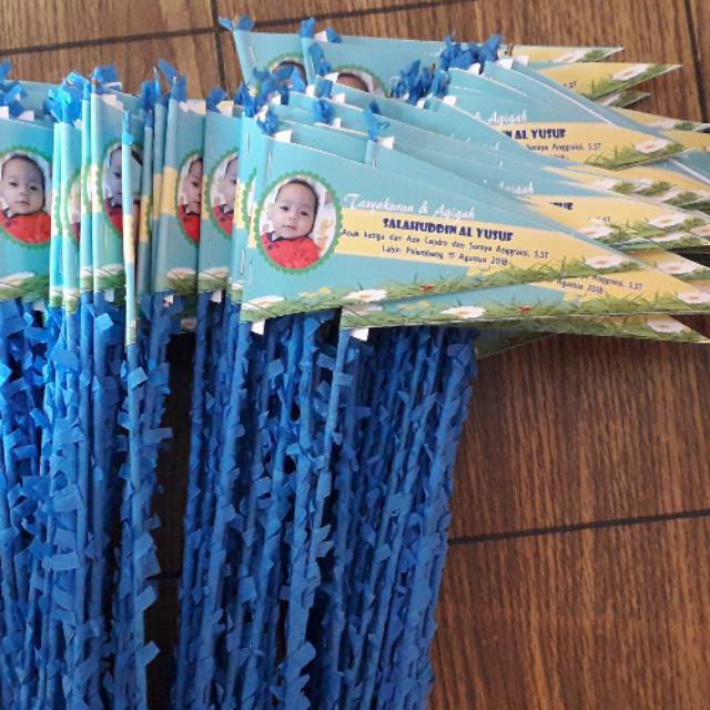 Bendera aqiqah unik SVN375