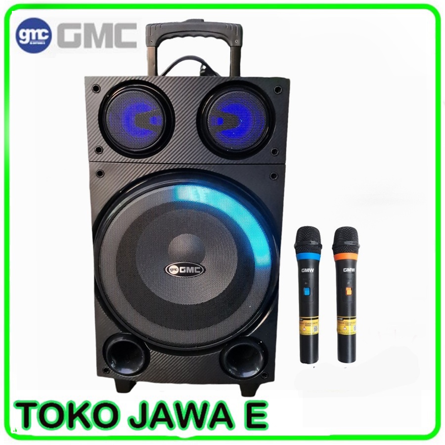 SPEAKER GMC 897L Speaker Portabel/Ampli Meeting BLUETOOTH 10 inch
