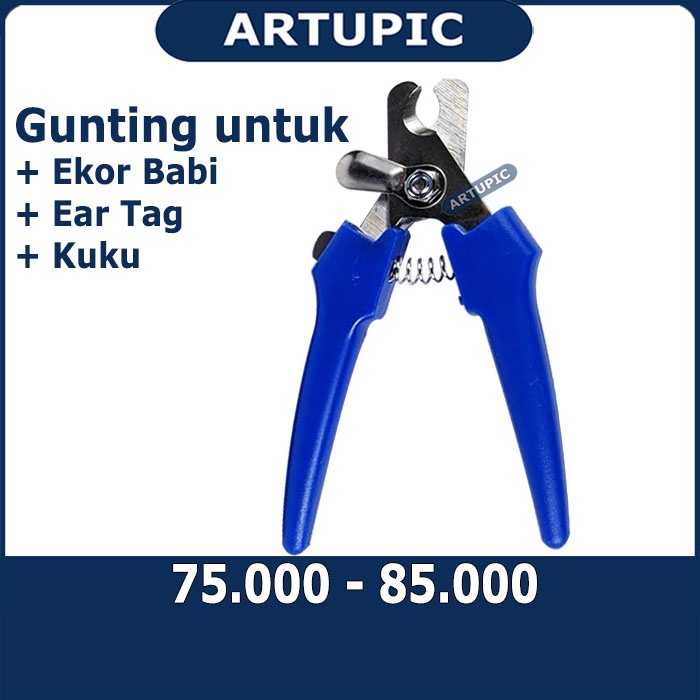 Gunting Ear Tag Gunting Ekor Babi Gunting Kuku Anting Babi Kambing Domba Sapi Stainless Steel Dll