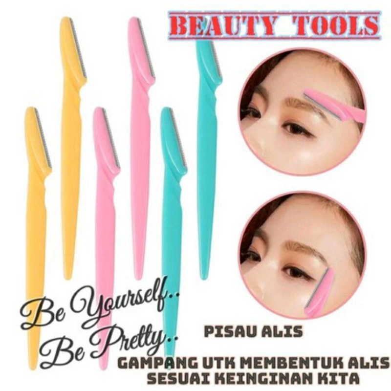 Pisau Cukur Alis / Cukuran Alis Cambang Serbaguna / Eyebrow Razor Blade Alat Kerik Manual Penghilang Rambut Halus Wajah Pencukur Bulu Halus