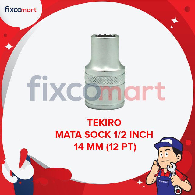 Tekiro Socket 1/2 inch 14 mm 12 PT