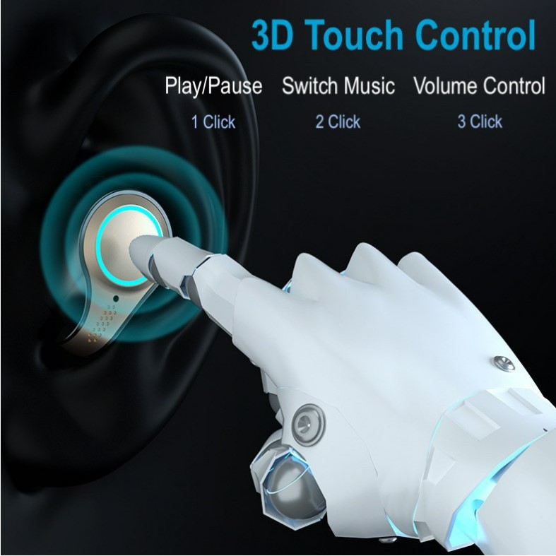 ⚡YZ M18 Bluetooth Headset Earphone with mic Power Bank Wireless Eerbuds COD LED Display Bass Ori
