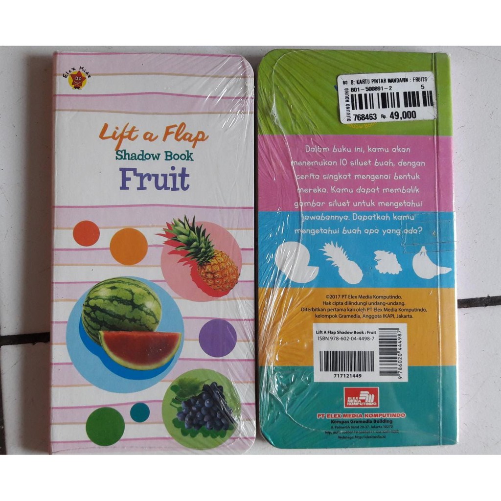 Buku Lift A Flap Shadow Book Fruit