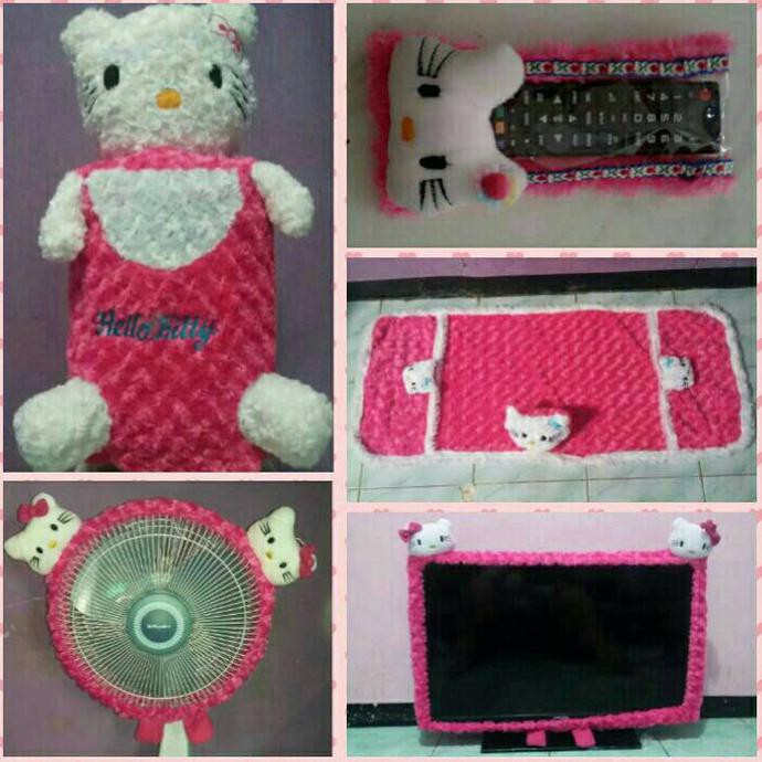 cover / sarung galon, kulkas, remot, bando tv, kipas karakter / boneka