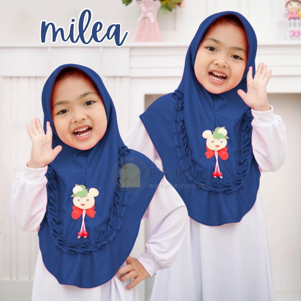 JILBAB ANAK TK - SD MILEA BONEKA / Hijab Anak TK Kekinian / Jilbab Anak Karakter / Jilbab Anak Perempuan / Jilbab Anak Jersey / Kerudung Anak TK / Bergo Anak Jersey / Bergo Anak TK / Khimar Anak