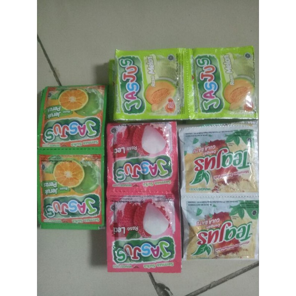 

minuman sachet 1 pcs, 500 rupiah