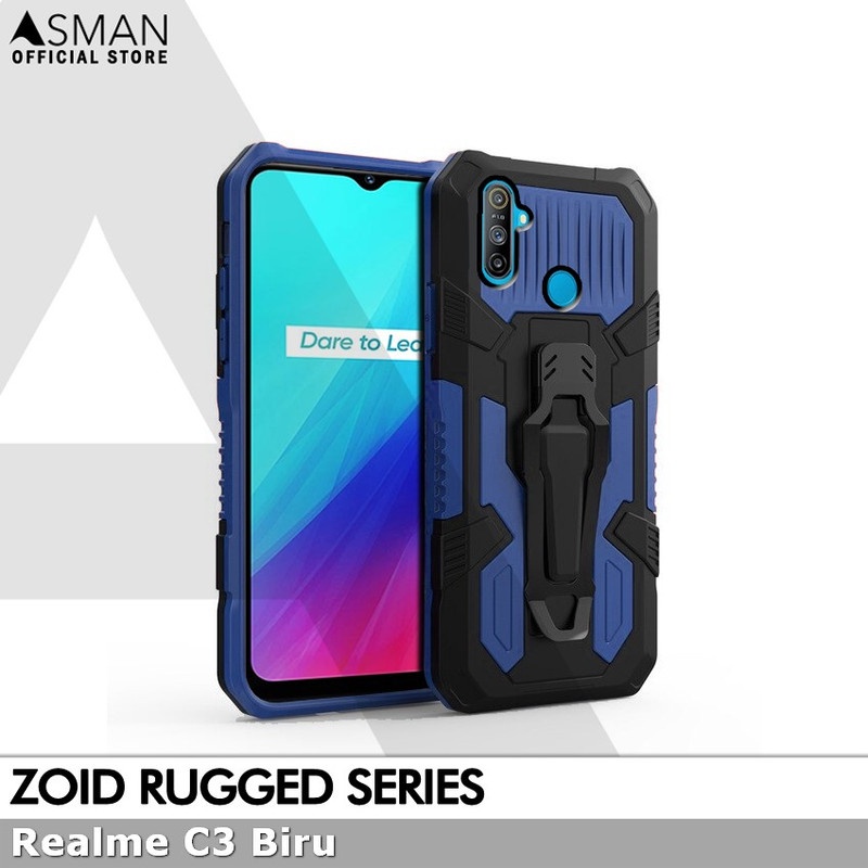 Asman Case Realme C3 Zoid Ruged Armor Premium