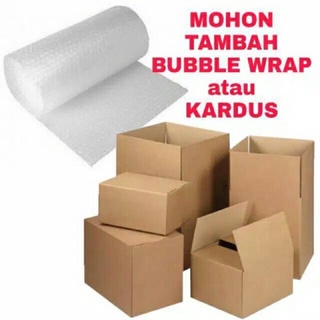 Packing tambahan kardus + buble wrap