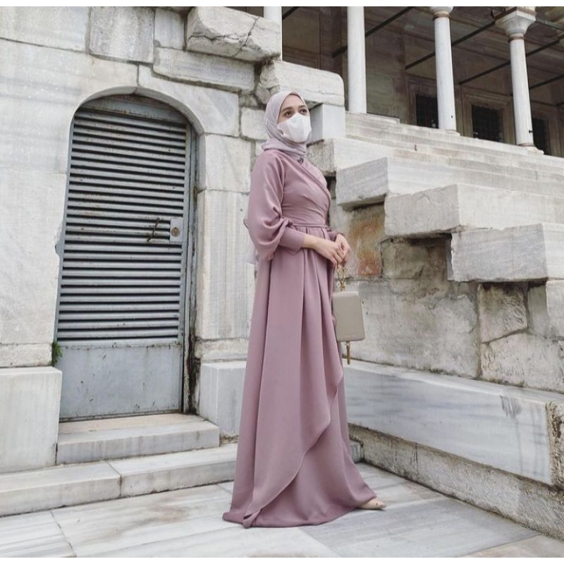 CAPPA DRESS HERWAYS READY SOFT LILAC dan EMERALD (NEW)