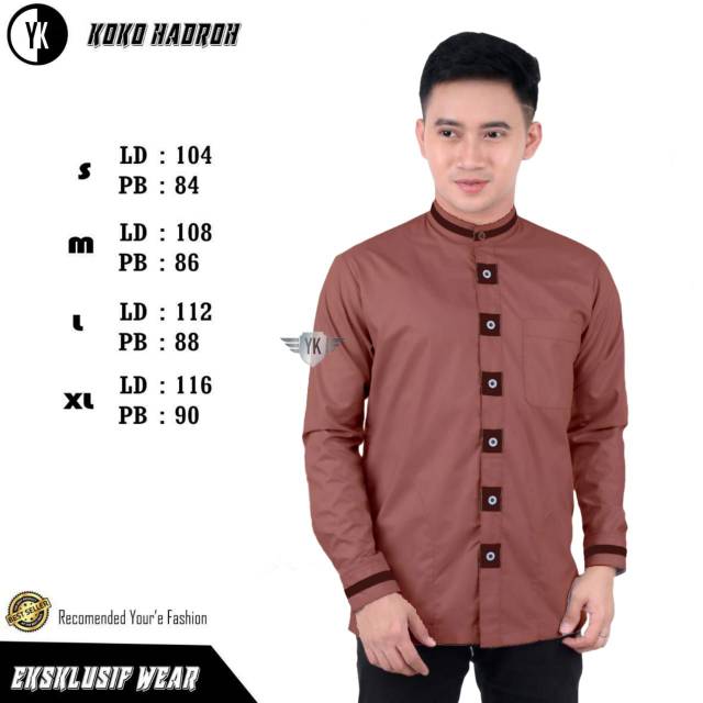 ⭐Grosir BajuQ⭐ Baju Koko Coklat Motif Catur