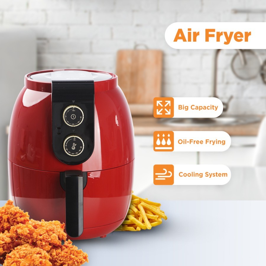 Olike Air Fryer 3,5 Liter Deep Fryer Penggoreng Tanpa Minyak