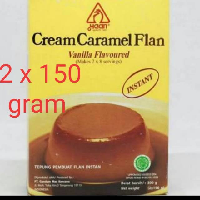 

Cream caramel flan merk Haan 300 gram tepung pembuat flan instan
