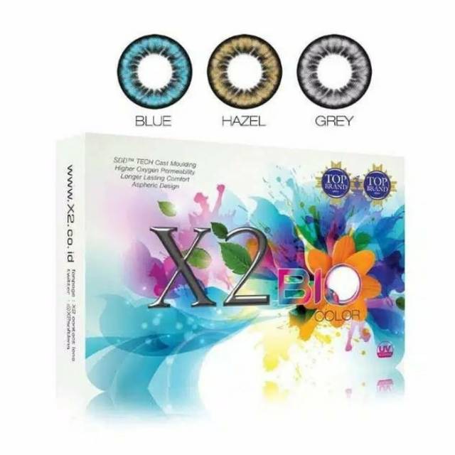 Softlens x2 bio colour/soflens warna bulanan X2 BIO COLOR/soflens x2 normal s/d -6.00