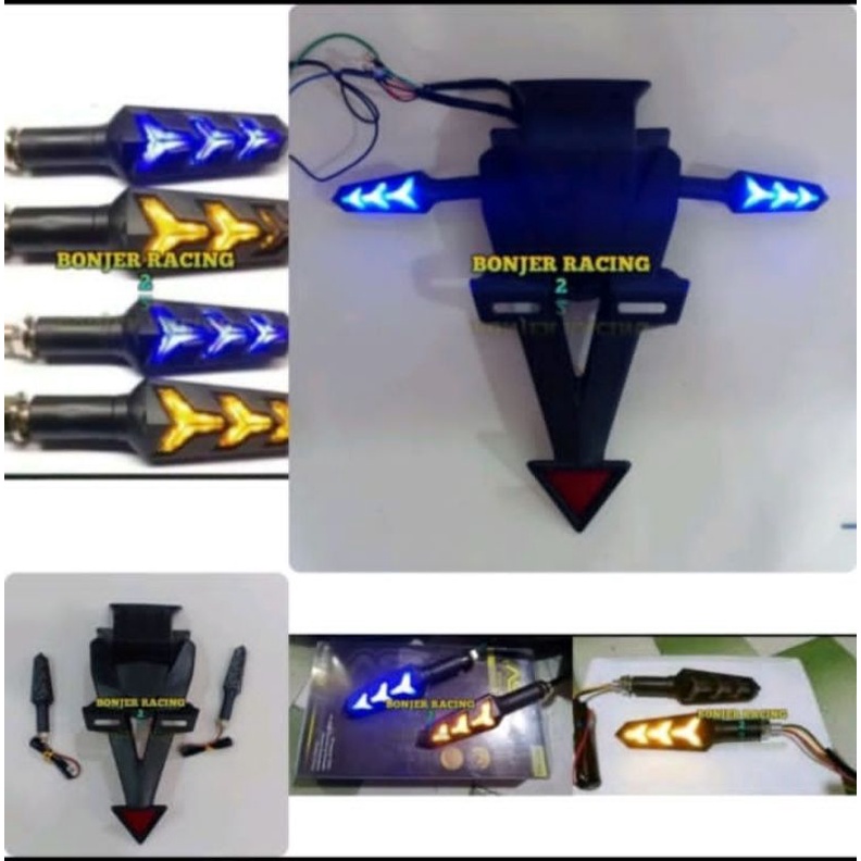 Spakbor Belakang Universal Plus Sen Led Running Universal CBR R15 V2 R15