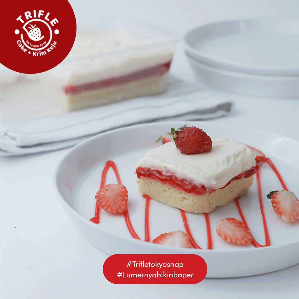 

Trifle Dessert Cheese - Cake Krim Keju / Dessert Box / Varian Reguler