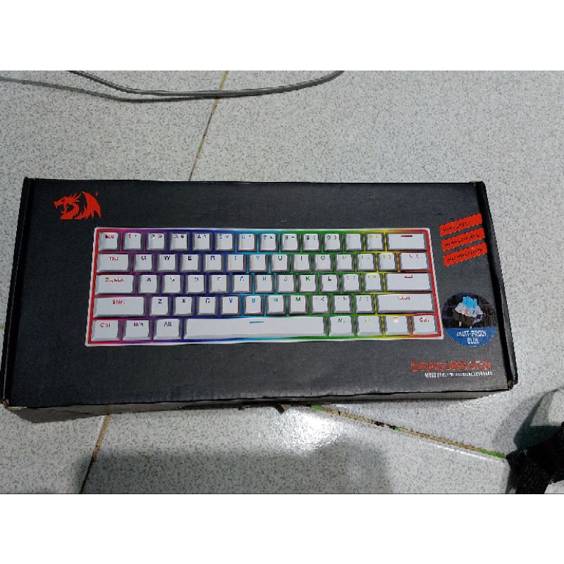 Redragon Mechanical Gaming Keyboard RGB DRAGONBORN WHITE - K630W-RGB