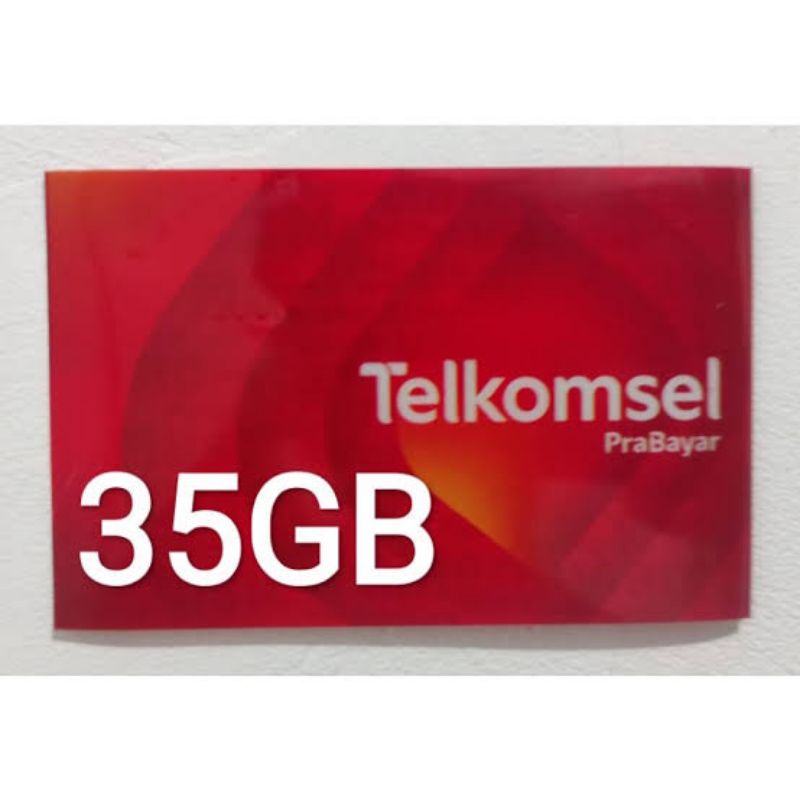 Kartu Perdana Telkomsel - Kuota Internet 35Gb