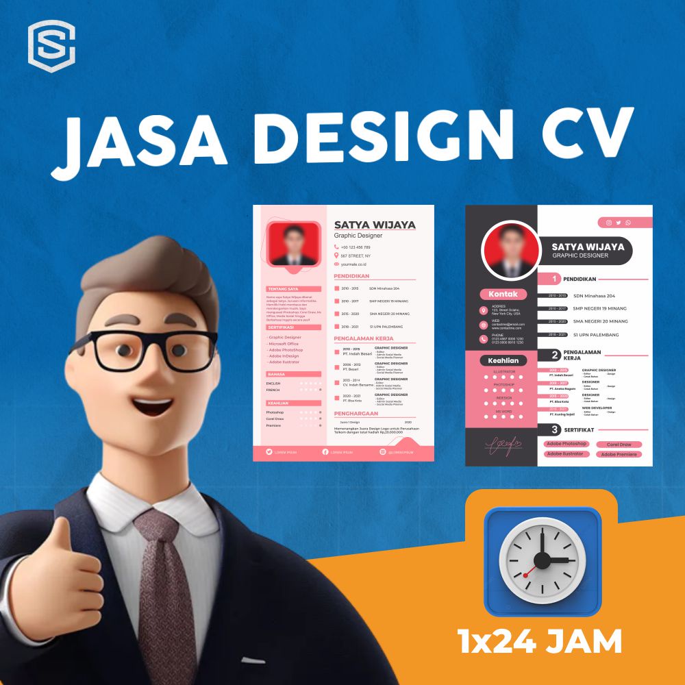 (PALING MURAH) Design Pinky Flow | Jasa Pembuatan CV | Jasa Desain CV | Jasa CV
