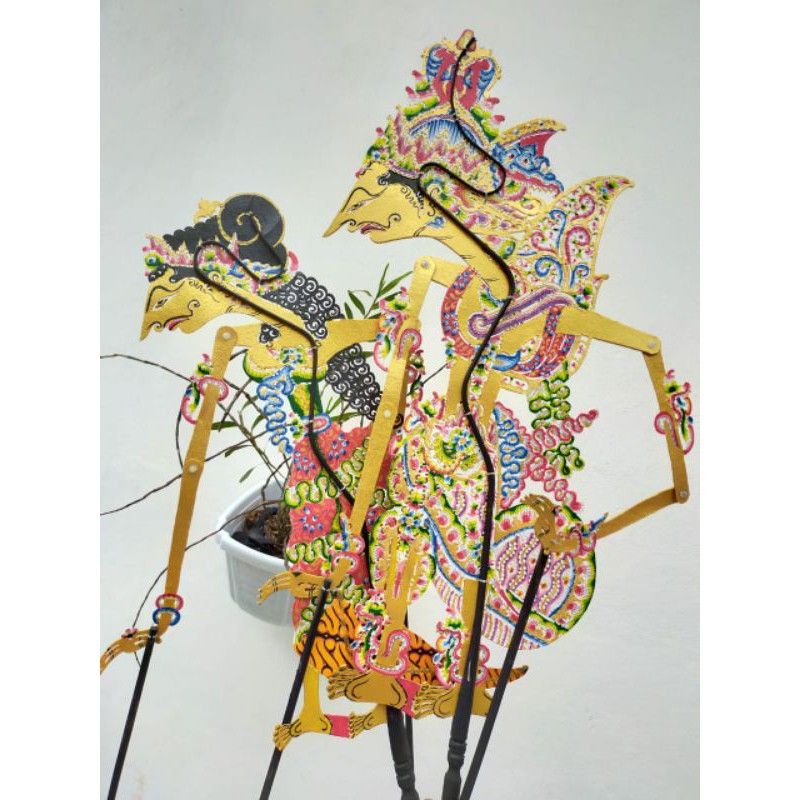 Jual Wayang Kulit Asli Murah Rama Sinta Wayang Standar Dalang Halus Kualitas Sedang Cm