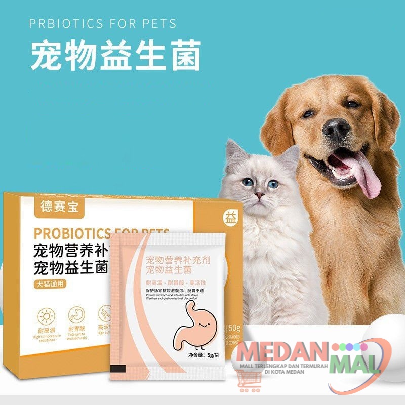 Probiotik Kucing dan anjing Obat Diare Mencret Kitten dan Anjing Recovery Probiotics Serbuk Murah