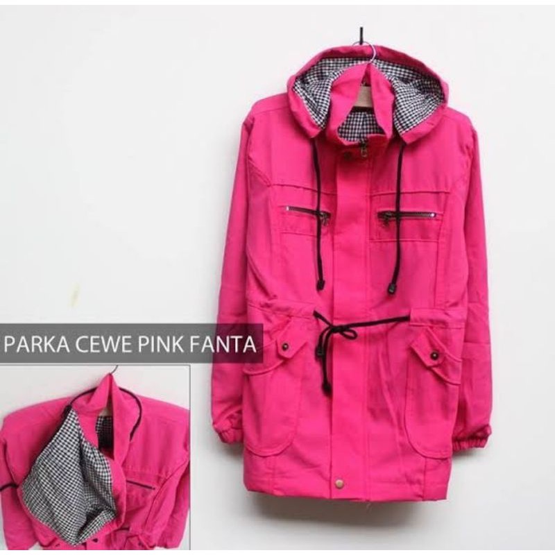 JAKET PARKA WANITA SIZE BESAR BOLAK BALIK