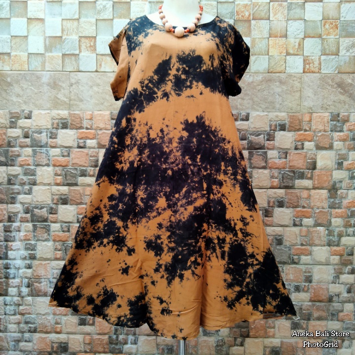 Daster payung tie dye Bali murah Uk-XL, Baju tidur, daster vega mega, pakaian Wanita, tye die casual, tie die, tye dye-Foto 01