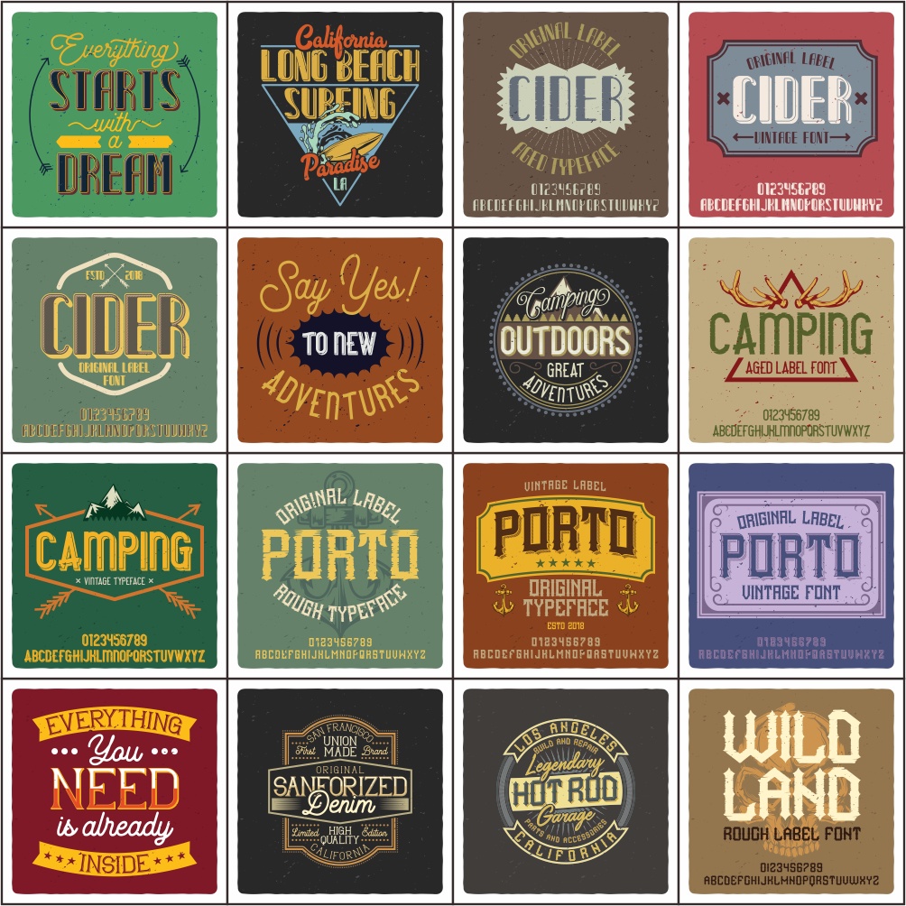 Vintage Fonts Bundle