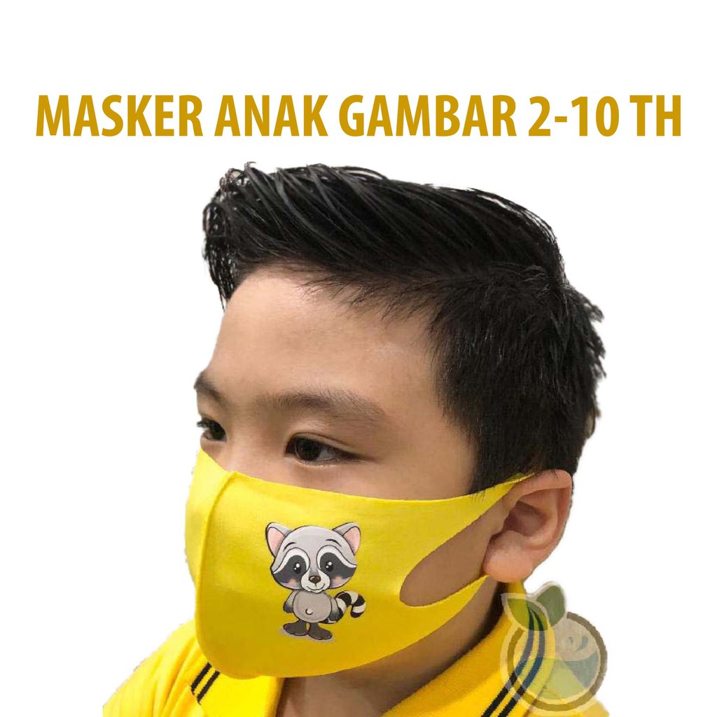  MASKER  ANAK WAJAH  MULUT WASHABLE EARLOOP MASK MASKER  KOREA 